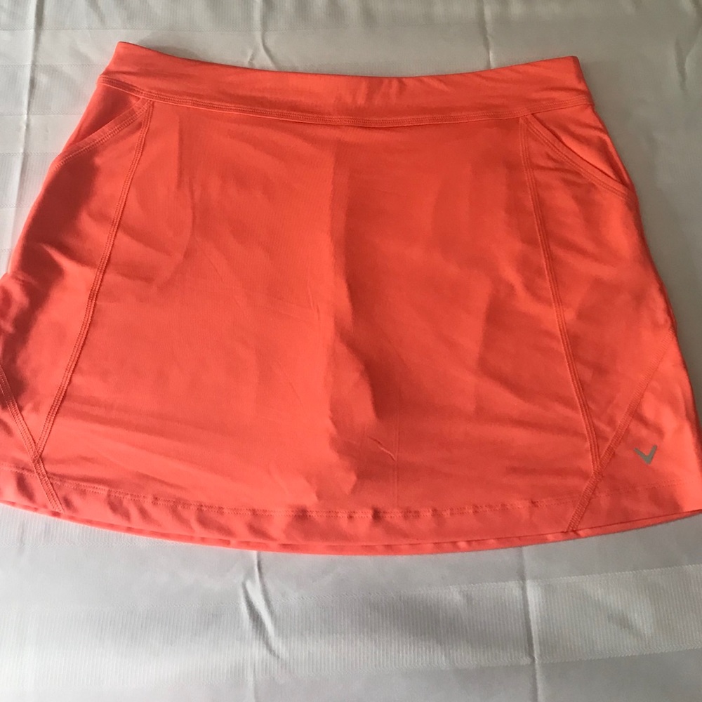 CALLAWAY FUSION CORAL SKORT SIZE L NWT